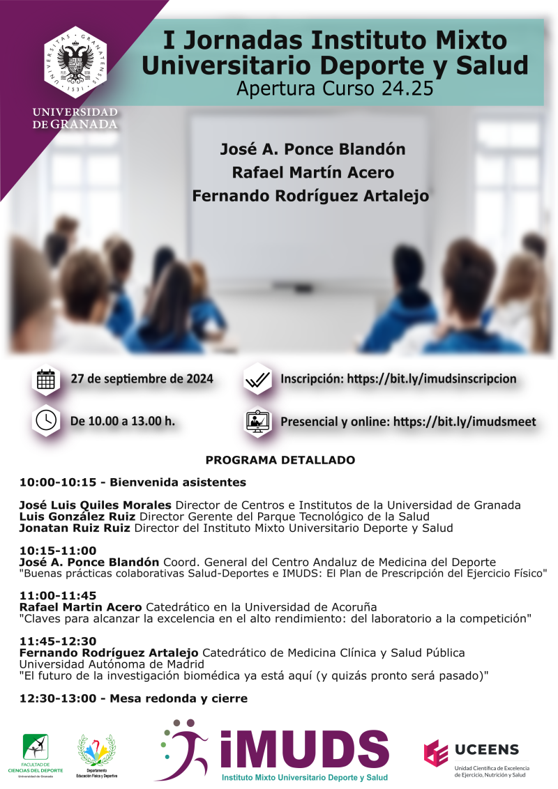 Programa de las jornadas Programa de las jornadas