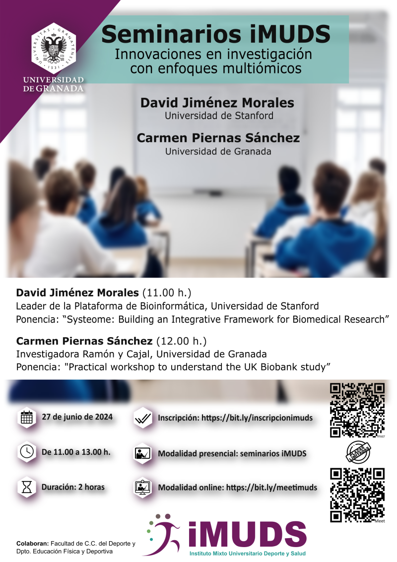 Cartel del seminario "Innovaciones en investigación con enfoques multiómicos" Cartel del seminario "Innovaciones en investigación con enfoques multiómicos"